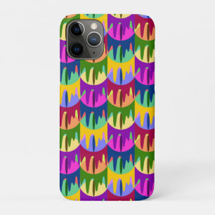 Colorful bloody eyes pop art jungle iPhone 11 pro case