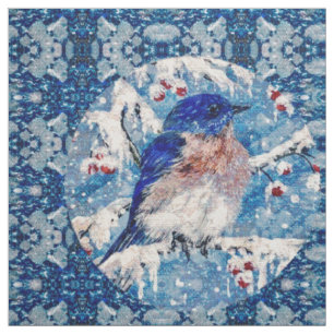 Colorful Bluebird Fabric