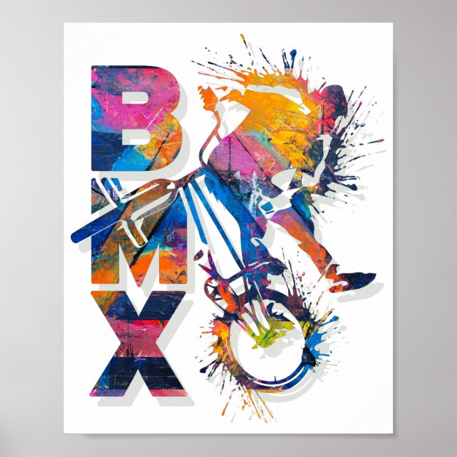 Colorful Bmx Bike | Bmx Poster (Front)