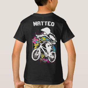 Colorful Bmx Biker - Personalised Bmx T-shirt