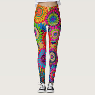 Colorful Bohemian Style Leggings