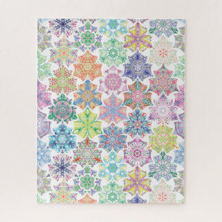 Colorful Boho Mandala Pattern Jigsaw Puzzle