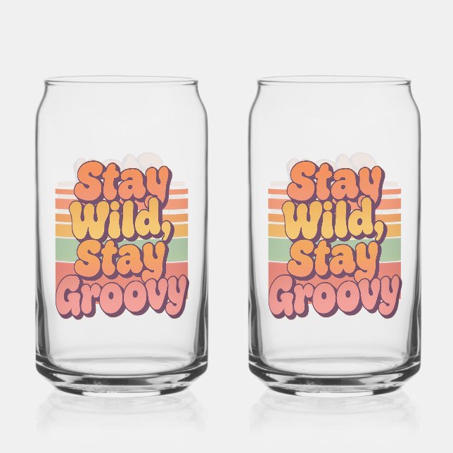 Colorful Boho Retro Stay Wild Stay Groovy (Recto)