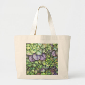 Colorful Botanical Illustration Tote Bag