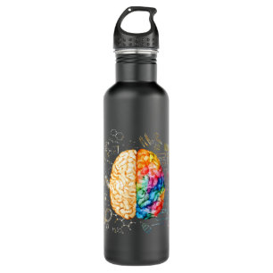 Colorful Brain - Science And Art - Neuroscience Ne 710 Ml Water Bottle