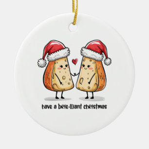 Colorful Brilliant Christmas Ceramic Ornament