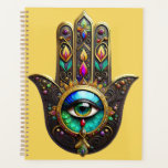 Colorful Brown Gold Hamsa Rainbow Color Third Eye Planner<br><div class="desc">You are viewing The Lee Hiller Photography Art and Designs Collection of Home and Office Decor,  Apparel,  Gifts and Collectibles. The Designs include Lee Hiller Photography and Mixed Media Digital Art Collection http://LeeHiller.com</div>