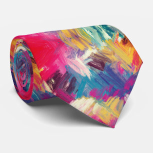 Colorful Brush Strokes Tie