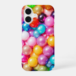 Colorful Bubbles Sparkling Pop Bead iPhone 16 Case