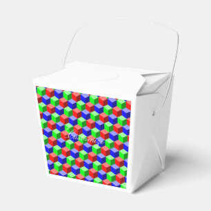 Colorful Building Blocks Thunder_Cove 3-D Favor Box