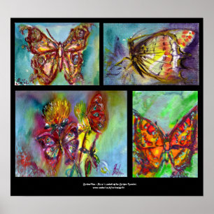 COLORFUL BUTTERFLIES COLLECTION POSTER