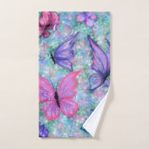 Colorful Butterflies Flying - Joy Bath Towel Set