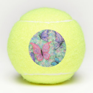 Colorful Butterflies Flying - Joy - Tennis Balls