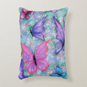 Colorful Butterflies Flying Pillow Joy