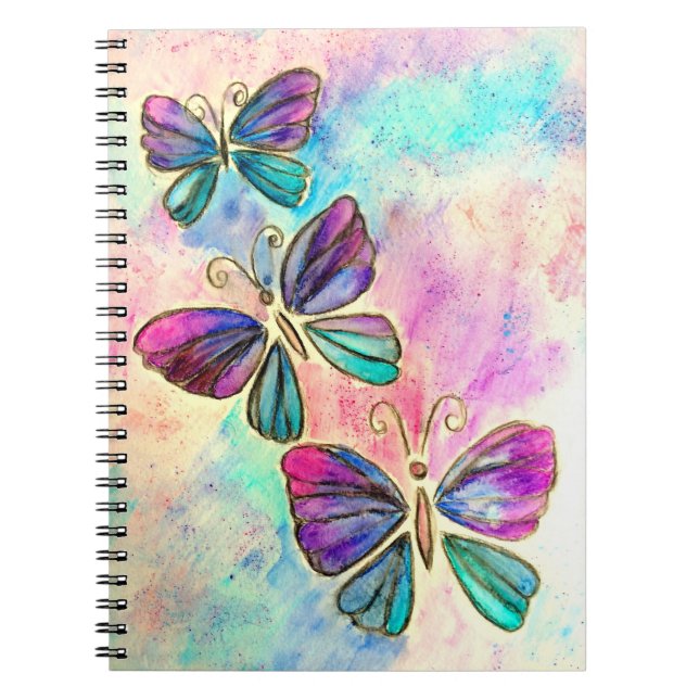 Colorful Butterflies Notebook (Front)