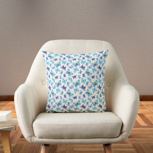 Colorful Butterflies Throw Pillow