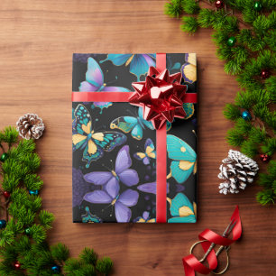 Colorful Butterflies Wrapping Paper