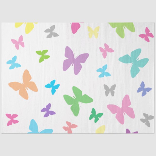 Colorful butterfly art tissue paper (Front)