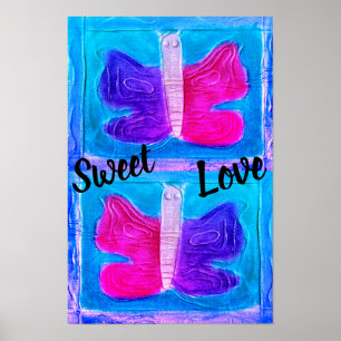 Colorful Butterfly   Miami Filter   Basic   Poster