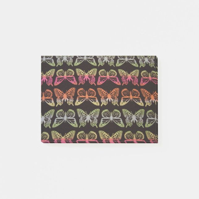 COLORFUL BUTTERFLY PATTERN POST-IT NOTES (Front)