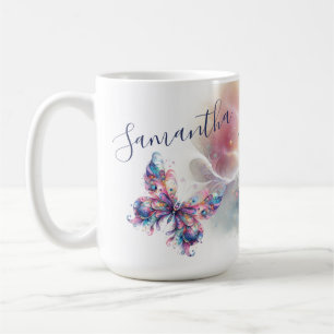 Colorful Butterfly Personalized Coffee Mug