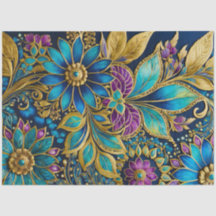 Colorful Byzantine Jewel Art Tissue Paper