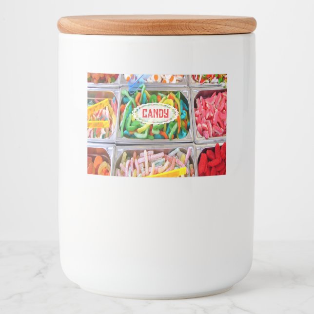 Colorful Candy Jar Label (Front)