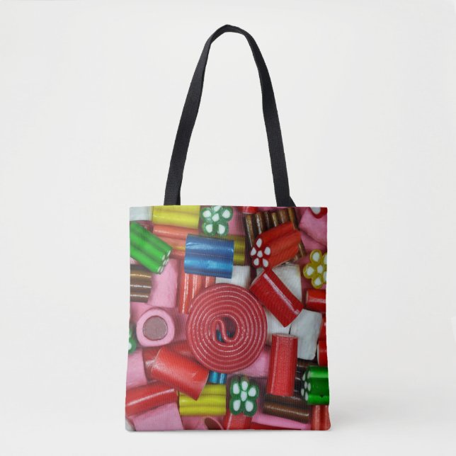 Colorful candy pieces tote bag (Front)