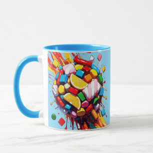 Colorful Candy Sphere Mug   Sweet & Fun Coffee Cup