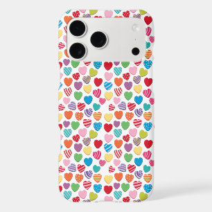 colorful candy Valentine's day heart pattern