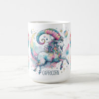 Colorful Capricorn Zodiac Goat Astrology Sign