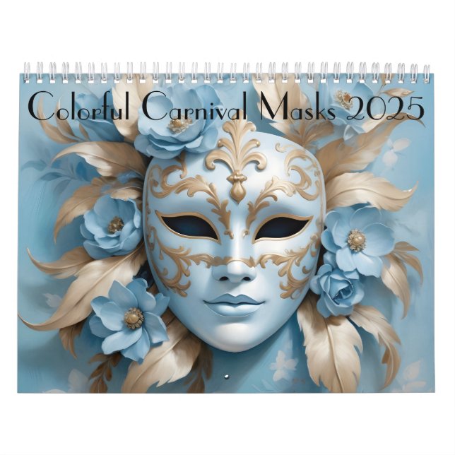 Colorful Carnival Masks Calendar (Cover)