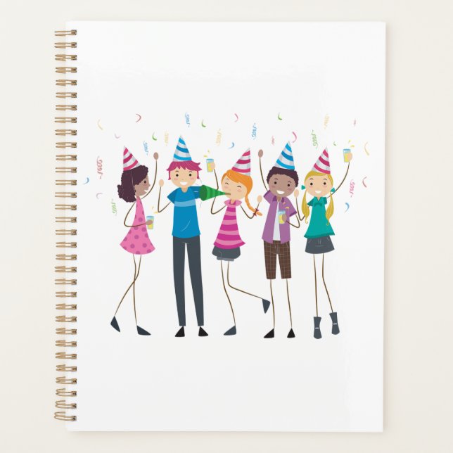 Colorful Cartoon Kids Party Celebration (Devant)