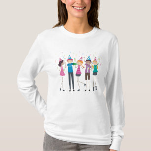 Colorful Cartoon Kids Party Celebration T-Shirt