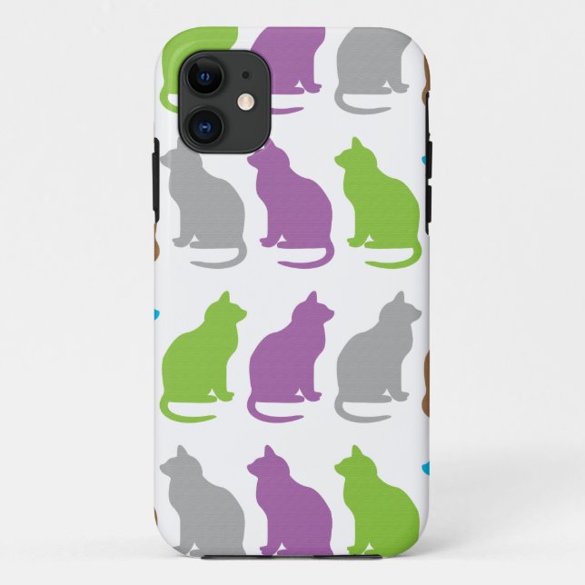 Colorful cat pattern Case-Mate iPhone case (Back)
