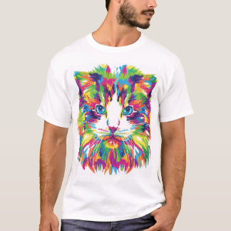 Colorful Cat T-Shirt