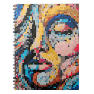 Colorful Celebration in Pixel Style Notebook