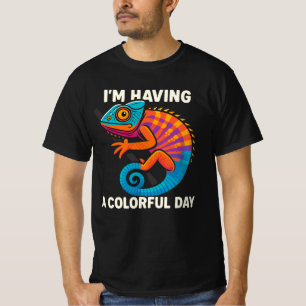 Colorful Chameleon Lizard Life Rainbow Reptile T-Shirt
