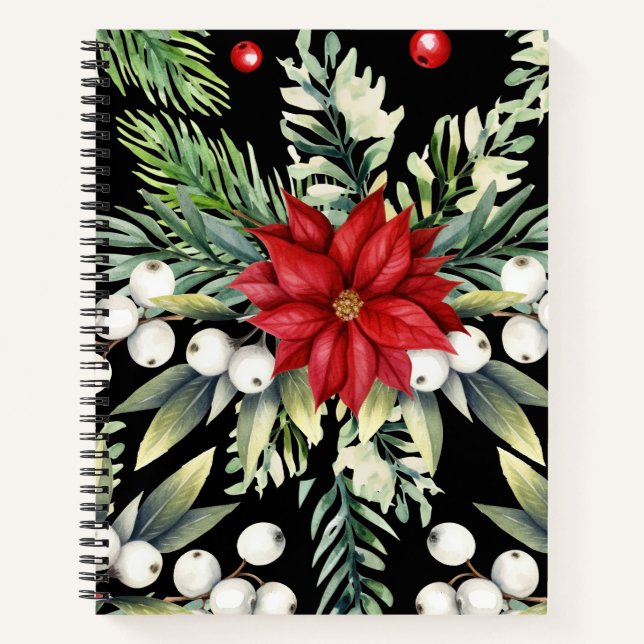 Colorful Christmas Notebook – Festive Winter Desig (Front)