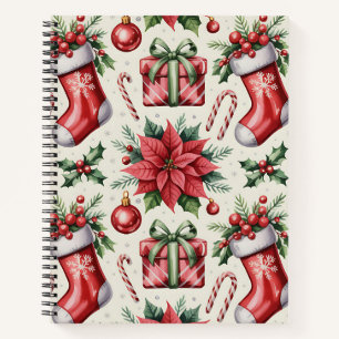 Colorful Christmas Notebook – Festive Winter Desig