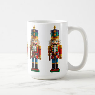 Colorful Christmas Nutcracker Toy Coffee Mug