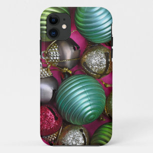 Colorful christmas ornaments iPhone 11 case