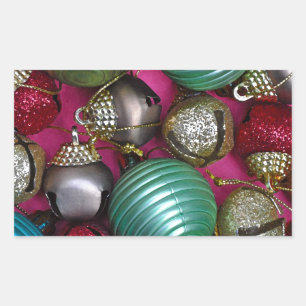 Colorful christmas ornaments sticker