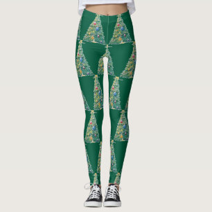 Colorful Christmas Tree Leggings