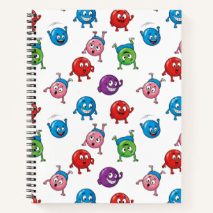 Colorful Circle Characters   Notebook