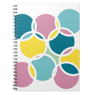 Colorful Circle Design – Fun Geometric Print Notebook