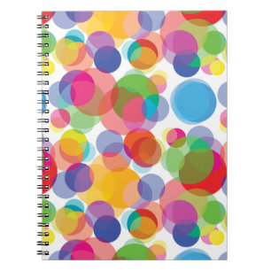 Colorful Circle Pattern Notebook