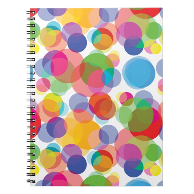 Colorful Circle Pattern Notebook (Front)