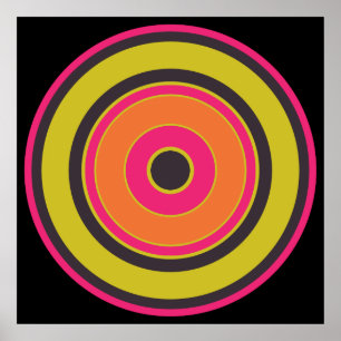 Colorful Circles 06 Poster