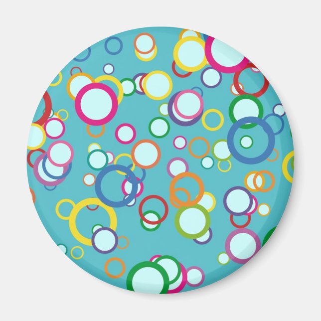 Colorful Circles Magnet (Front)